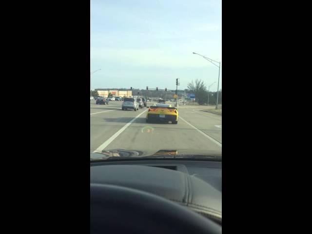 2015 Corvette Z06 on the road