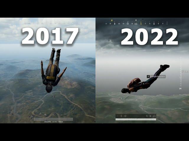 PUBG 2017 vs 2022 COMPARISON | THEN vs NOW