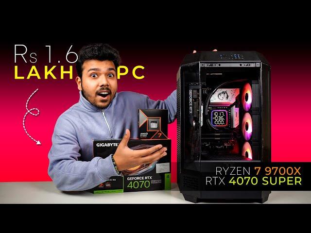 Rs 1.6 Lakh ULTIMATE PC Build | Thermaltake The Tower 300 | AMD Ryzen 7 9700X & RTX 4070 SUPER 