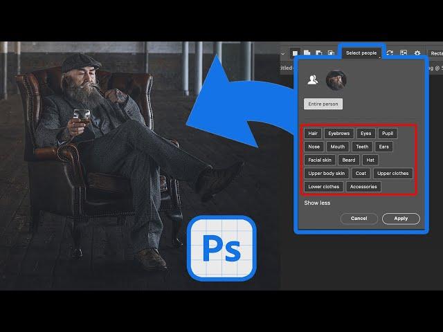 NEW in PHOTOSHOP Beta  PEOPLE SELECTIONS are getting QUICKER AND EASIER