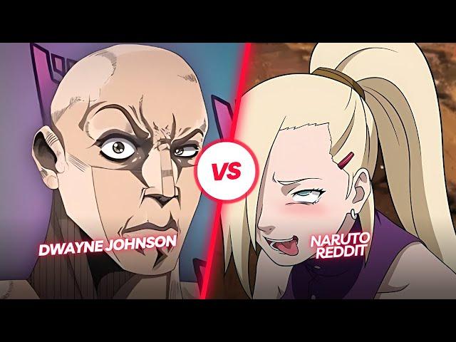 Naruto Female Edition  | Anime vs Reddit (the rock reaction meme) #hentai #ecchi