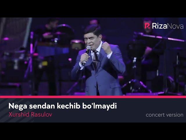 Xurshid Rasulov - Nega sendan kechib bo'lmaydi (LIVE VIDEO 2021)