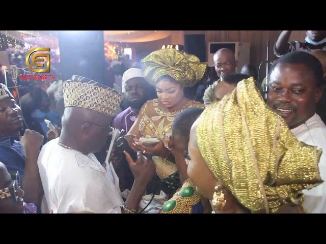 Yoruba nollywood actors took over the stage at Lateef and Adebimpe wedding