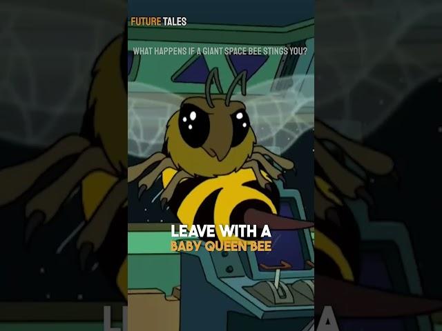 What Happens If A Giant Space Bee Stings You? #futurama #shorts