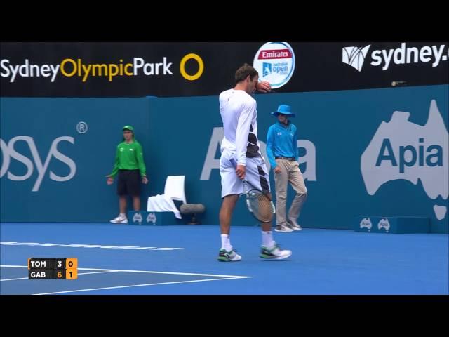 Bernard Tomic v Teymuraz Gabashvili highlights (QF)