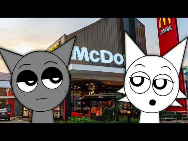 Sprunki: Gray and Wenda Goes To McDonalds