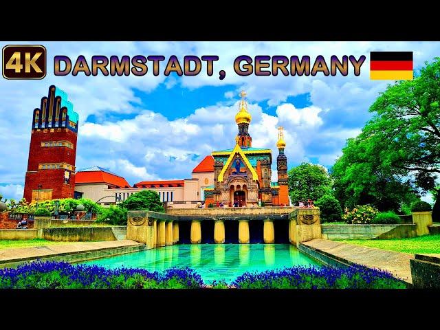 Darmstadt Germany 4k - Walking in Darmstadt - Exploring Germany’s Creative City