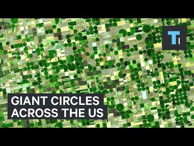 Giant circles across the US