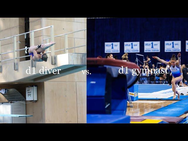 UCLA gymnast vs. diver day in the life │ roommate takeover