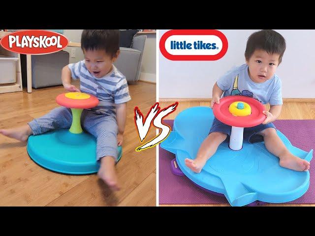 Playskool Sit -n- Spin VS Little Tikes Dual Twister  - Spinning Toys For Toddler