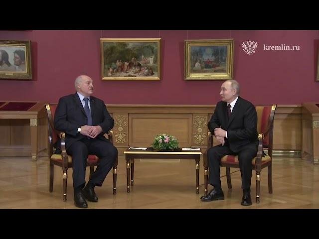 Путин в неформальной обстановке провел переговоры с Лукашенко