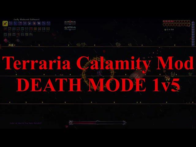 Terraria Calamity Mod | DEATH MODE | Warriorlord vs Slime God & Friends 1v5 MEGA Bossfight