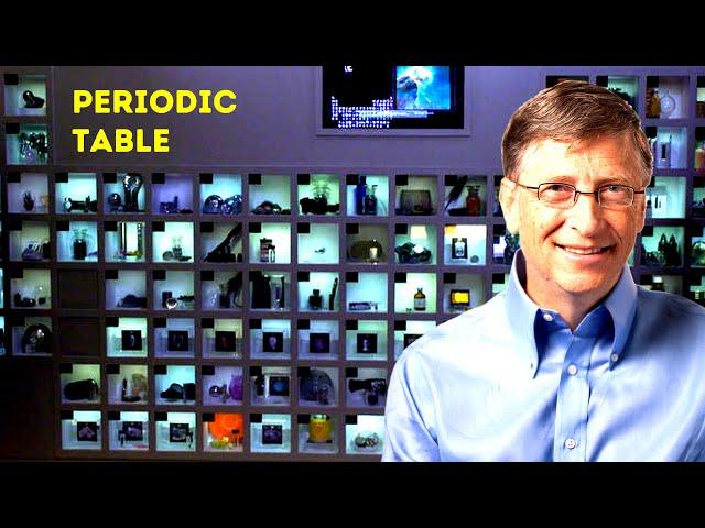 Bill Gates Wall of Periodic Table!