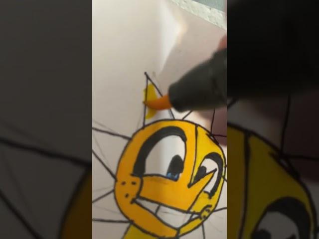 Making sun man from FNaF Security breach#fnaf #sunman #moonman #stopbonbonabuse #urmom #drawing