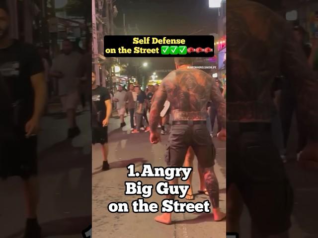 Angry Big Guy on the Street. #boxing #martialarts #fight #martialarts #viralvideo #mma #fyp #karate