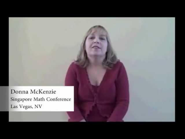 Donna McKenzie presenting at National Conference on Singapore Math Strategies in Las Vegas