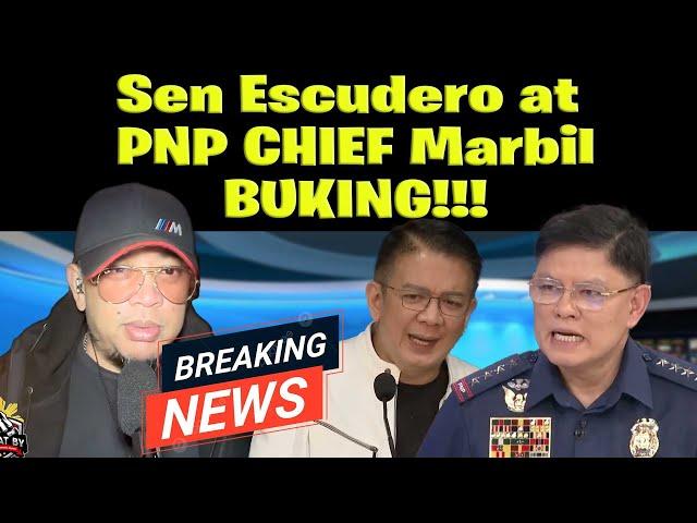 Sen Escudero at PNP CHIEF Marbil  BUKING!!!