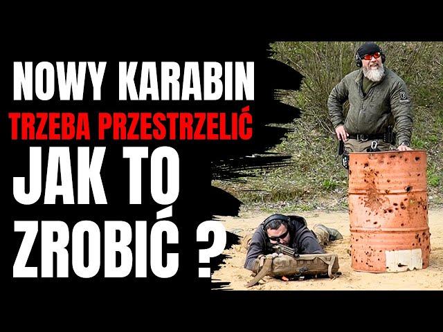 NOWY KARABIN TRZEBA PRZESTRZELAĆ. JAK TO ZROBIĆ ?   LASEK GROM ACADEMY