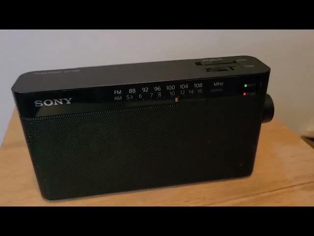 AM/FM Radio SONY ICF-306 reception demo