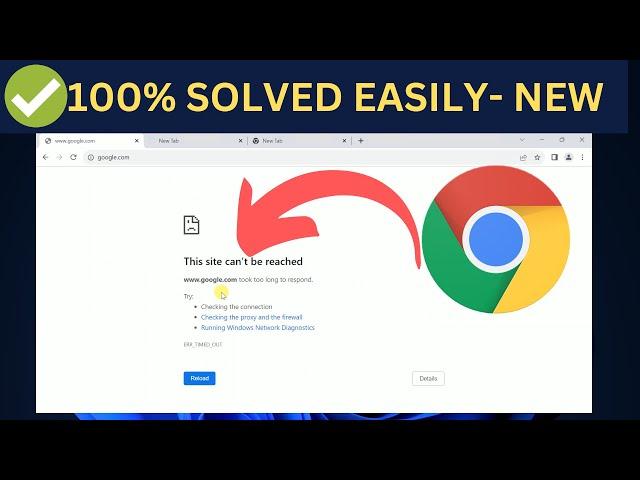 This Site Can’t Be Reached Problem in GOOGLE CHROME New (2023) || Windows 10/11/8 & 7