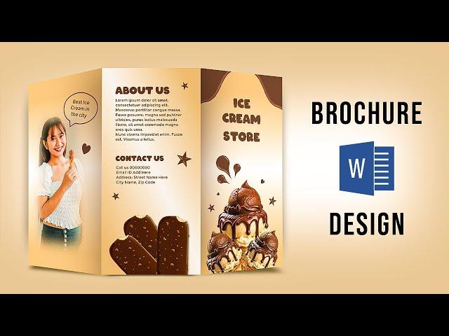 Brochure Design | Brochure design ideas | MS word tutorial