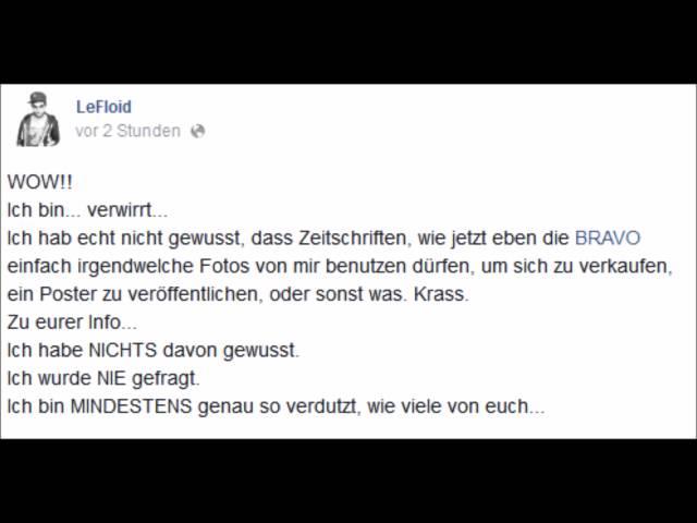 [TubeNews] LeFloid vs. BRAVO - Ich habe NICHTS davon gewusst - Legal - Recht am eigenen Bild