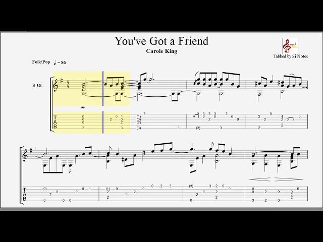 You've Got a Friend - Carole King - Trinity Acoustic Guitar  Syllabus 2020-2023 Grade 6