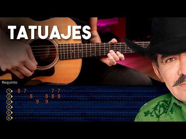 TATUAJES - Joan Sebastian ACORDES + REQUINTO Guitarra TUTORIAL | Christianvib