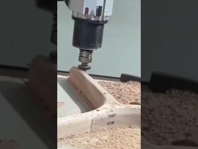 Robot machining from Brazil  #woodworking #brazil #sprutcamrobot #cadcam #wood #robot #robotarm