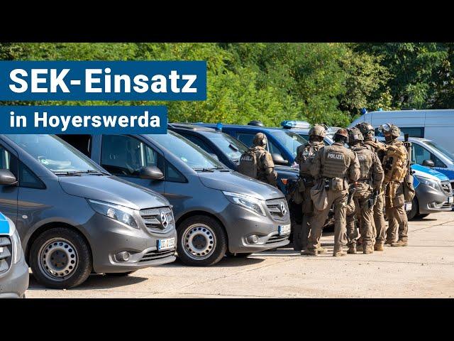 Schüsse in Hoyerswerda - SEK stürmt Wohnung