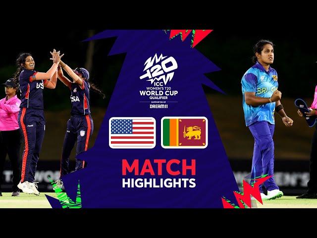 USA v Sri Lanka | Match Highlights | Women’s T20WC Qualifier 2024