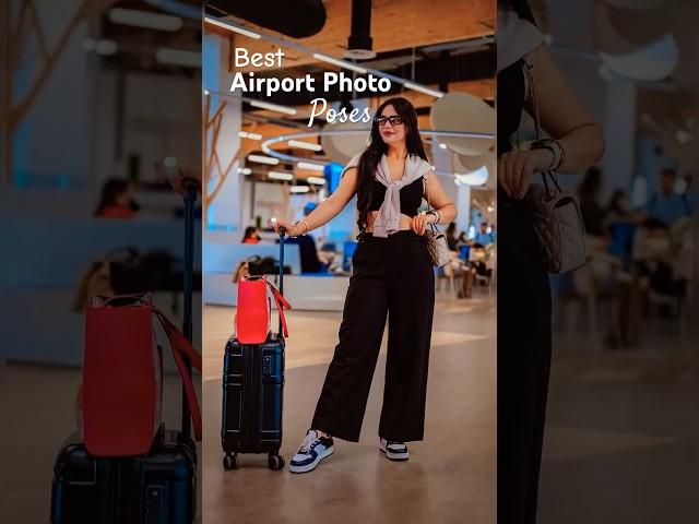 Airport Pose Ideas | Travel poses | photography | Minisha Pathak #shorts #pose #travelphotography