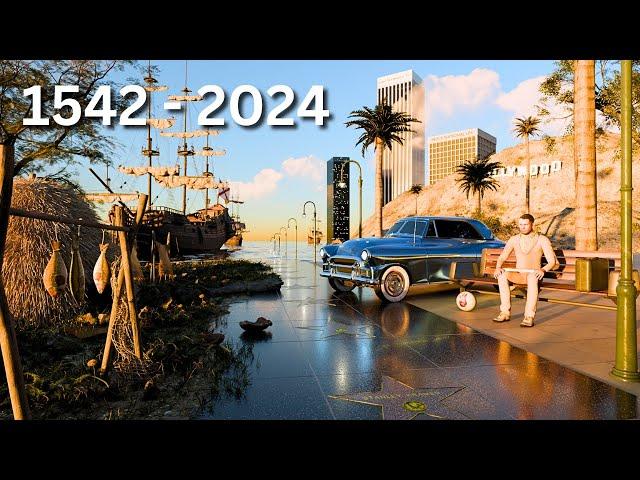 EVOLUTION of Los Angeles 1542-2024 | 3D Animation