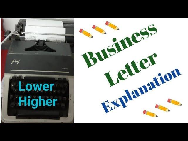@Typewriter@Business Letter format Explanation/English typewriter
