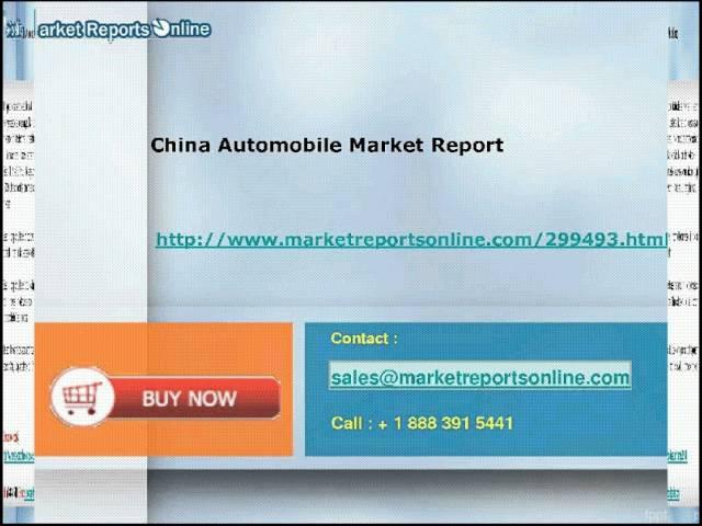 MRO: China Automobile Industry Analysis