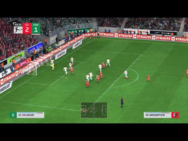 #Shorts FIFA23 - Highlight SC Freiburg vs Werder | Bundesliga 2023-2024 (26/08/2023)