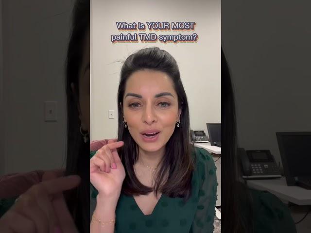 What is your MOST PAINFUL TMD Symptom? - Priya Mistry, DDS (the TMJ doc) #jawpain #tmd #migraine