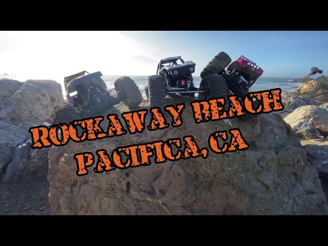 2 Danchee Ridgerock rock crawlers vs Axial Capra at Rockaway Beach Quarry