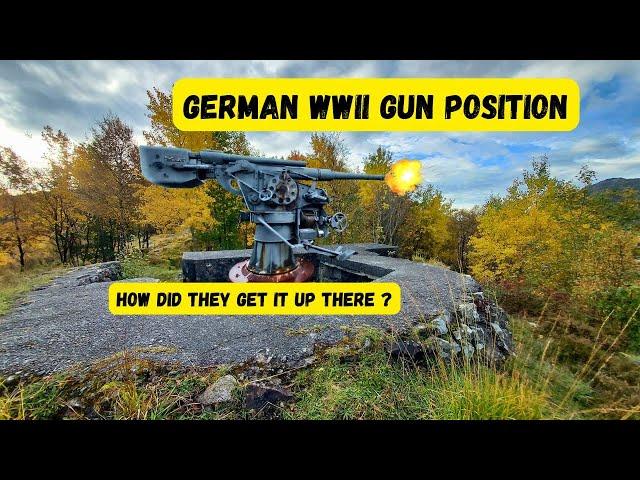 German WW2 guns on top of a mountain. How did they do that ? We EXPLORE a lost WWII location..