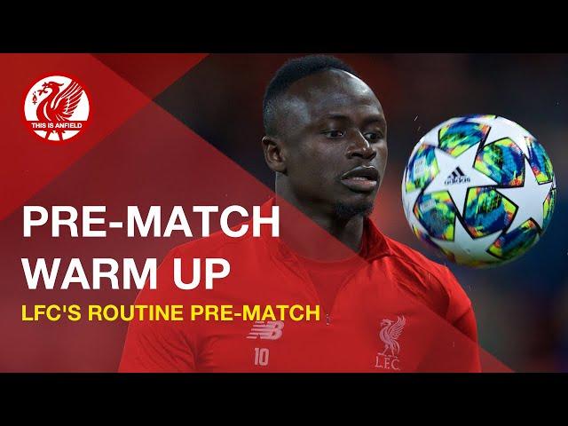 Liverpool FC pre-match warm-up routine