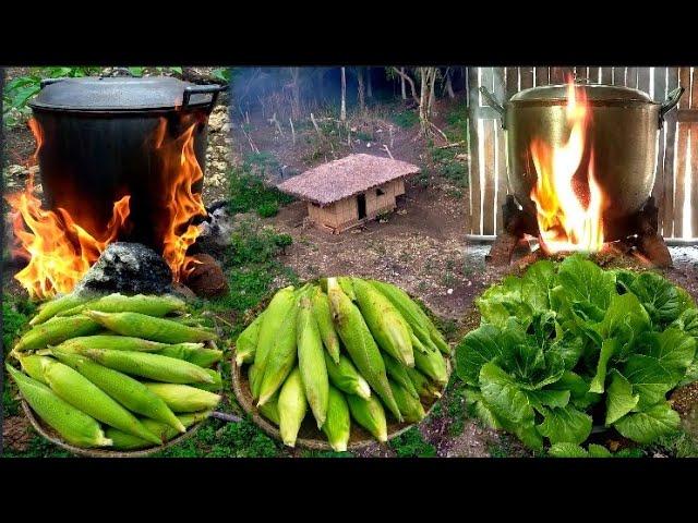 Buhay Probinsya Pag Luluto Ng  Nilagang Mais At Nilagang Bulalong Baka | Binatang Pinoy