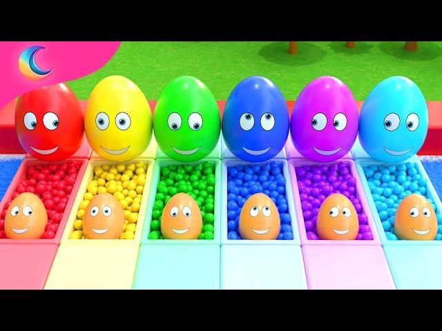 Surprise Eggs Kids Song | BluLoo Nursery Rhymes & Kids Songs