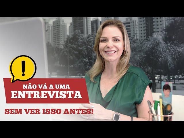 🟠 VOCÊ SABIA? | Não vá a uma entrevista sem ver isso antes!