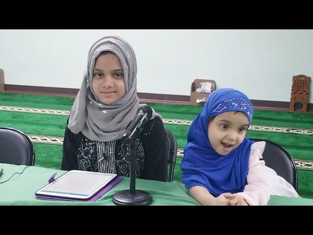 Maryam And Fatima presenting at Islamic Association at Raleigh (IAR)