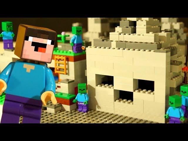 LEGO Minecraft CUSTOM MOC - The Zombie Cave - Stop Motion Animation