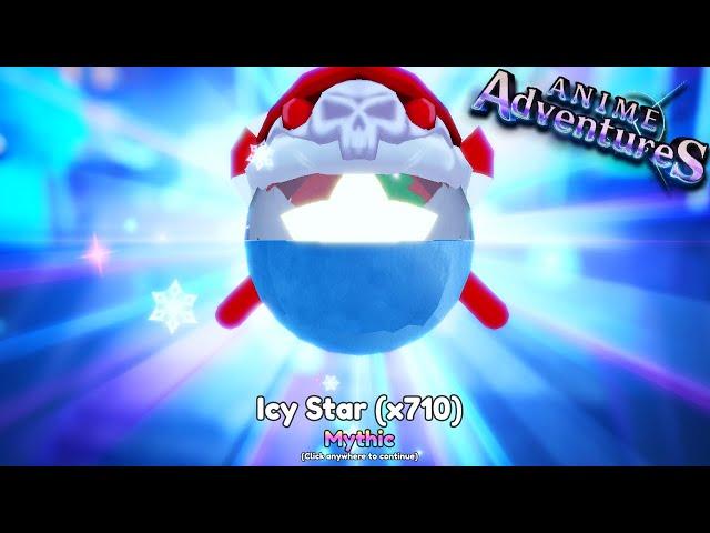 I Opened New 700 Icy Star In Anime Adventures Christmas Update!