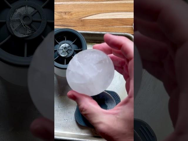 Fixing a drink with Tovolo Ice Sphere Molds