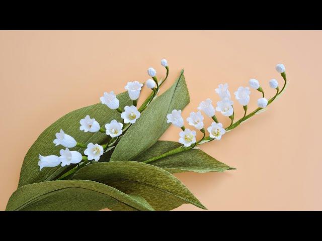 How To Make Lily of the Valley Paper Flower / Paper Flower / Góc nhỏ Handmade