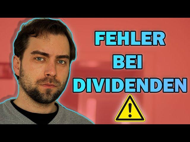 3 Fehler, die Dividendenjäger (-Anfänger) machen || Dividendenstrategie