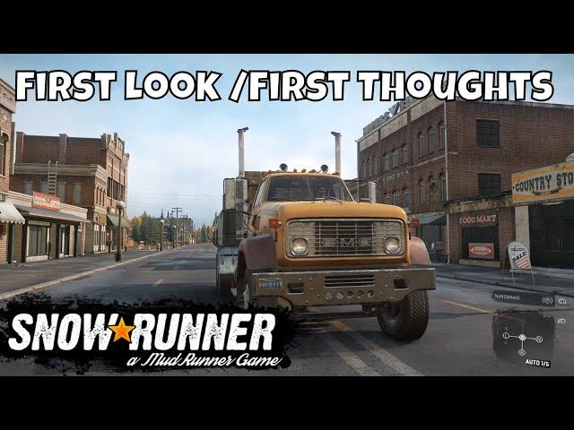 Snowrunner is HERE - First look - Episode 1